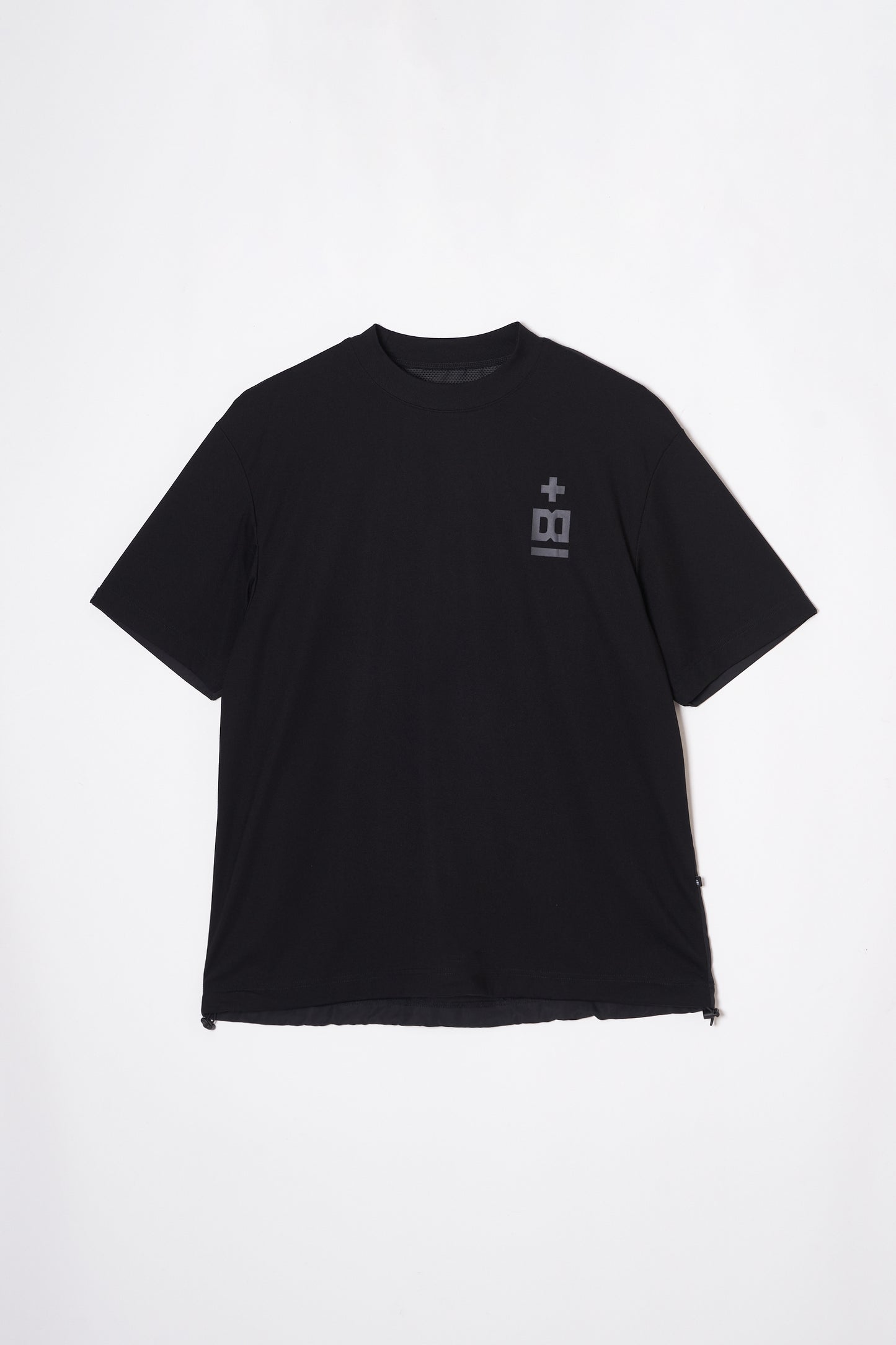 Mock Neck Dry T-shirt (Space Black)