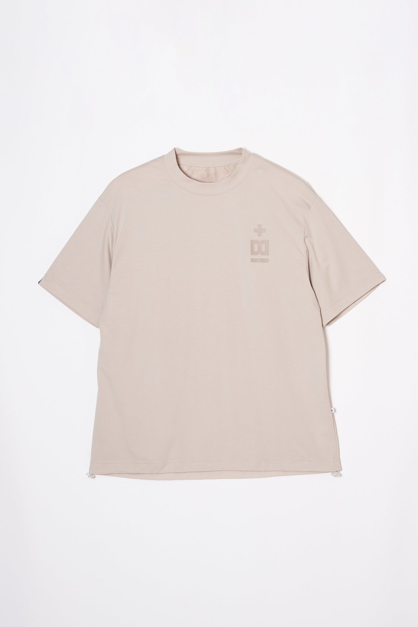 Mock Neck Dry T-shirt (Mud Khaki)