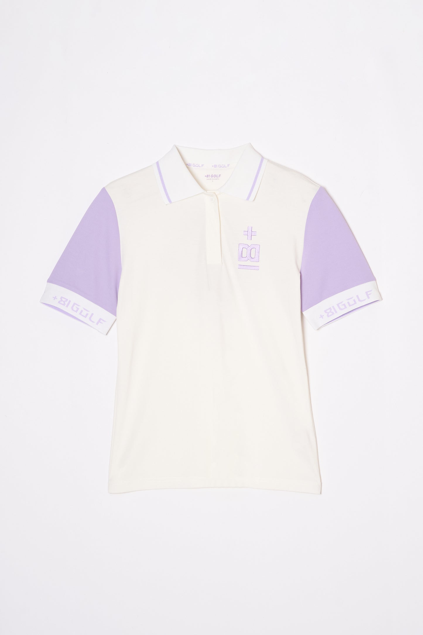 Polo-T (Snow White+Lavender Purple)