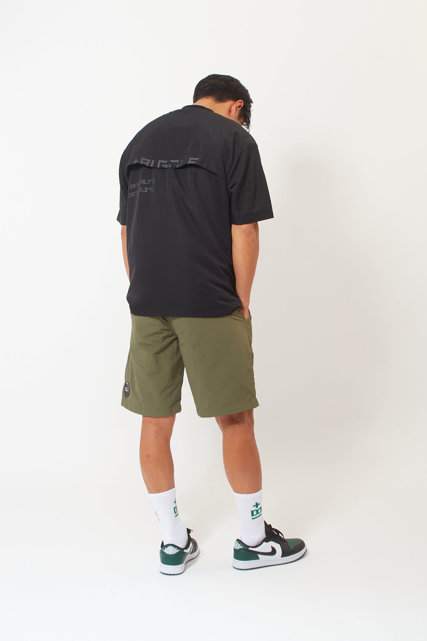 Mock Neck Dry T-shirt (Space Black)