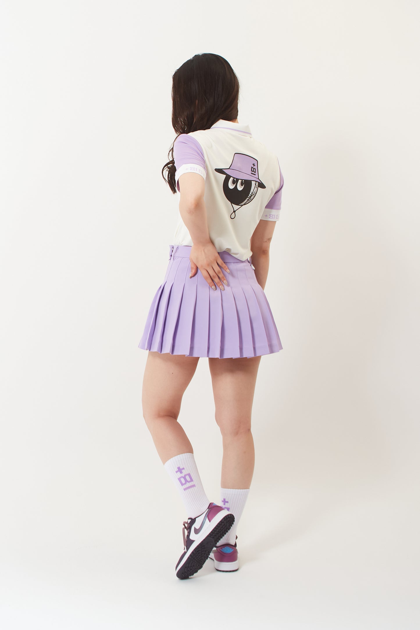 Polo-T (Snow White+Lavender Purple)