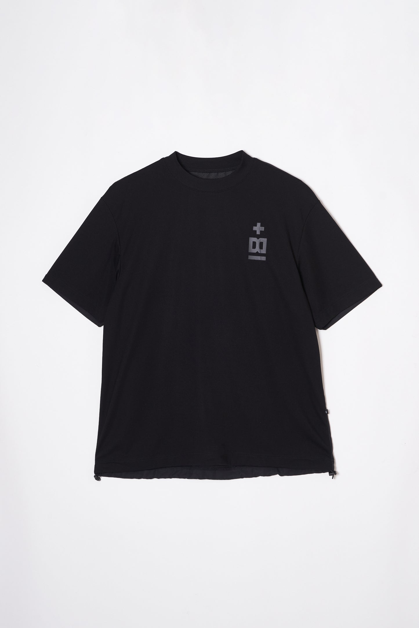 Mock Neck Dry T-shirt  (Space Black)