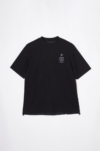 Mock Neck Dry T-shirt  (Space Black)