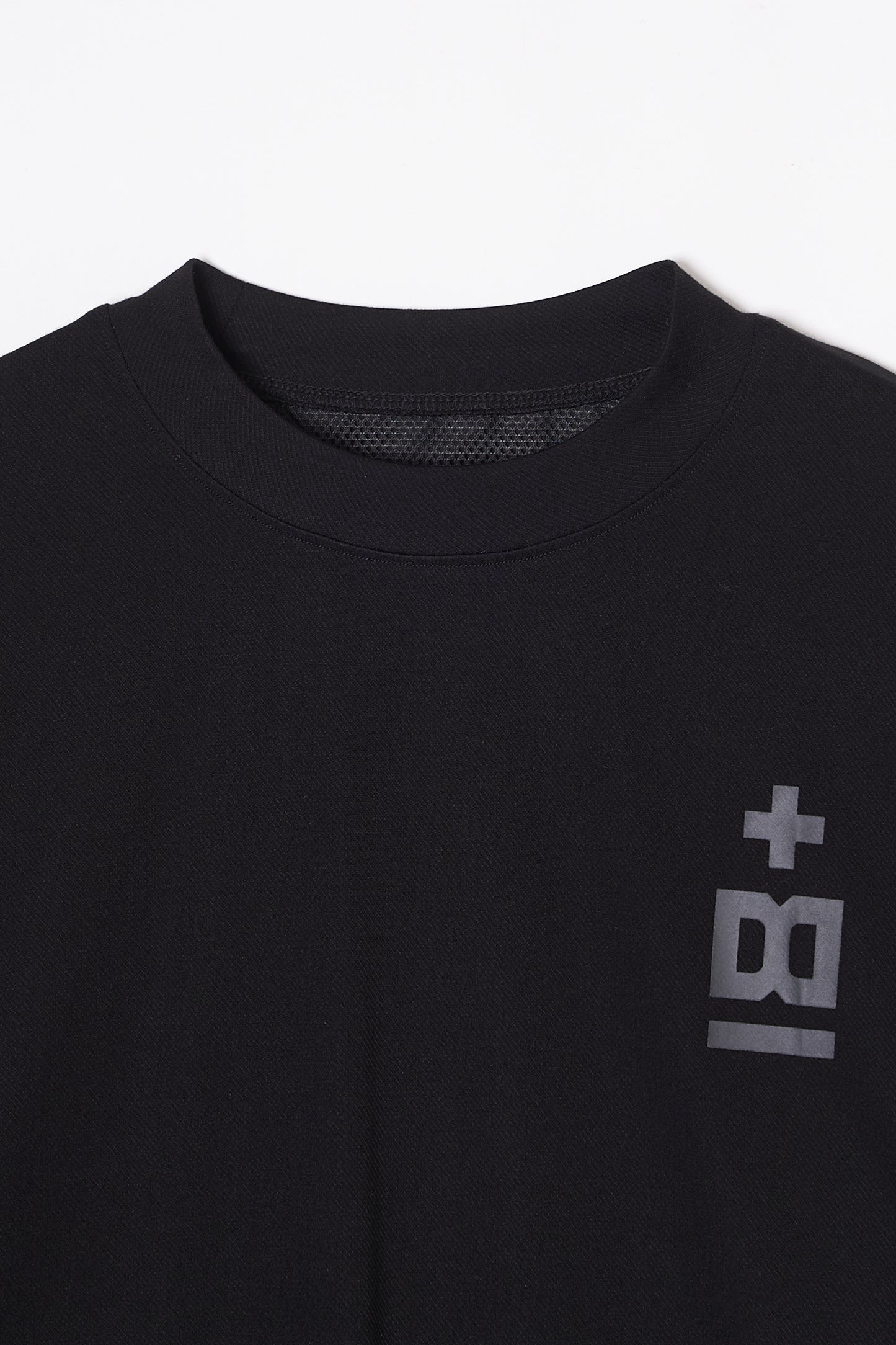 Mock Neck Dry T-shirt  (Space Black)