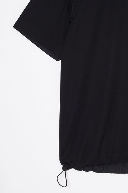 Mock Neck Dry T-shirt  (Space Black)