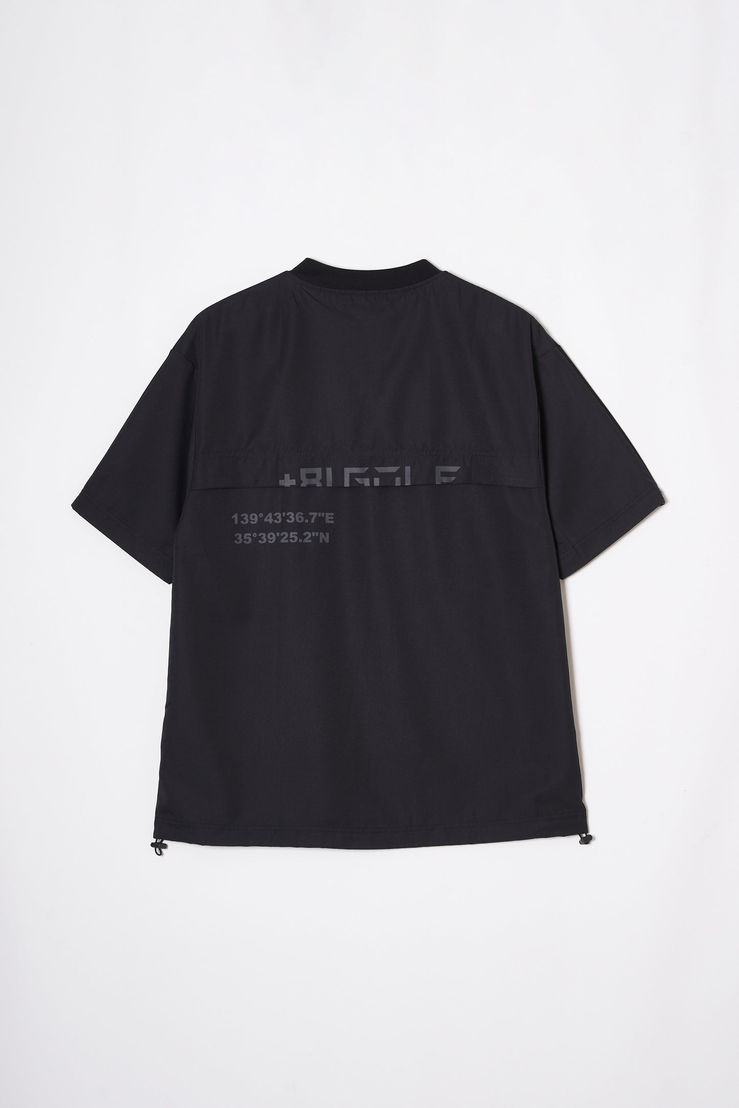 Mock Neck Dry T-shirt  (Space Black)