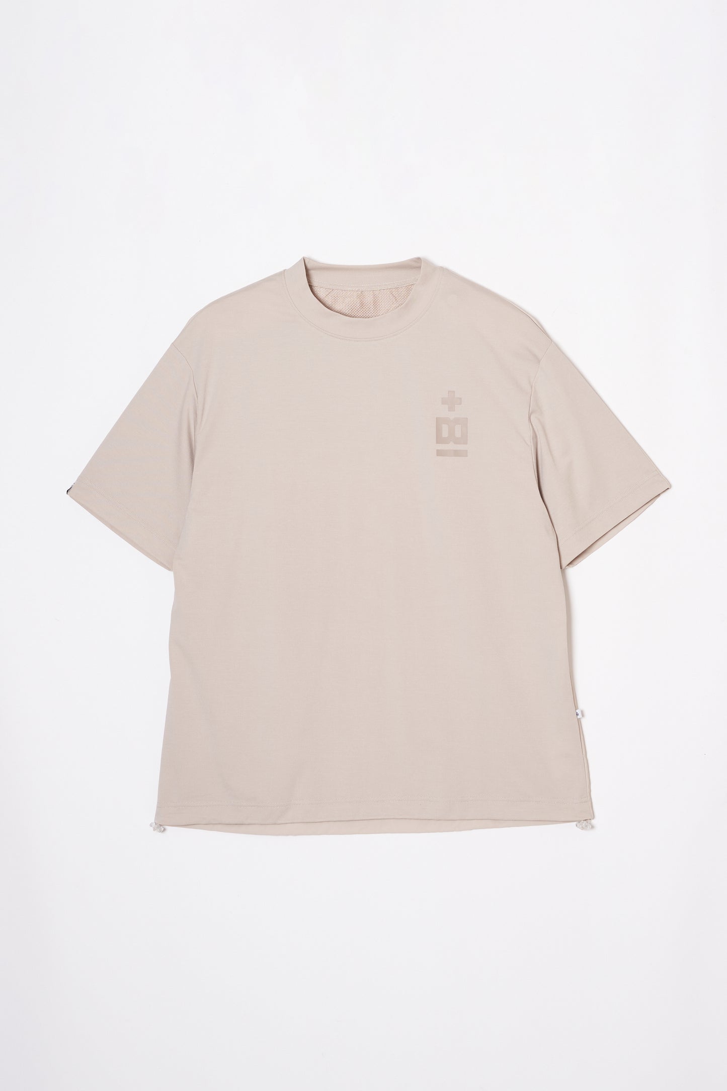 Mock Neck Dry T-shirt  (Mud Khaki)