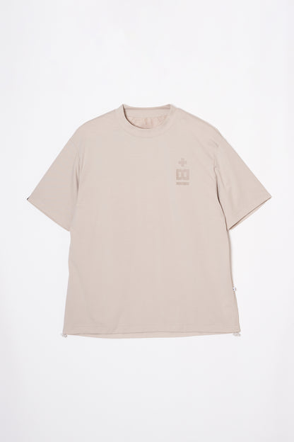 Mock Neck Dry T-shirt  (Mud Khaki)