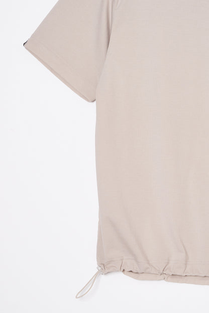 Mock Neck Dry T-shirt  (Mud Khaki)