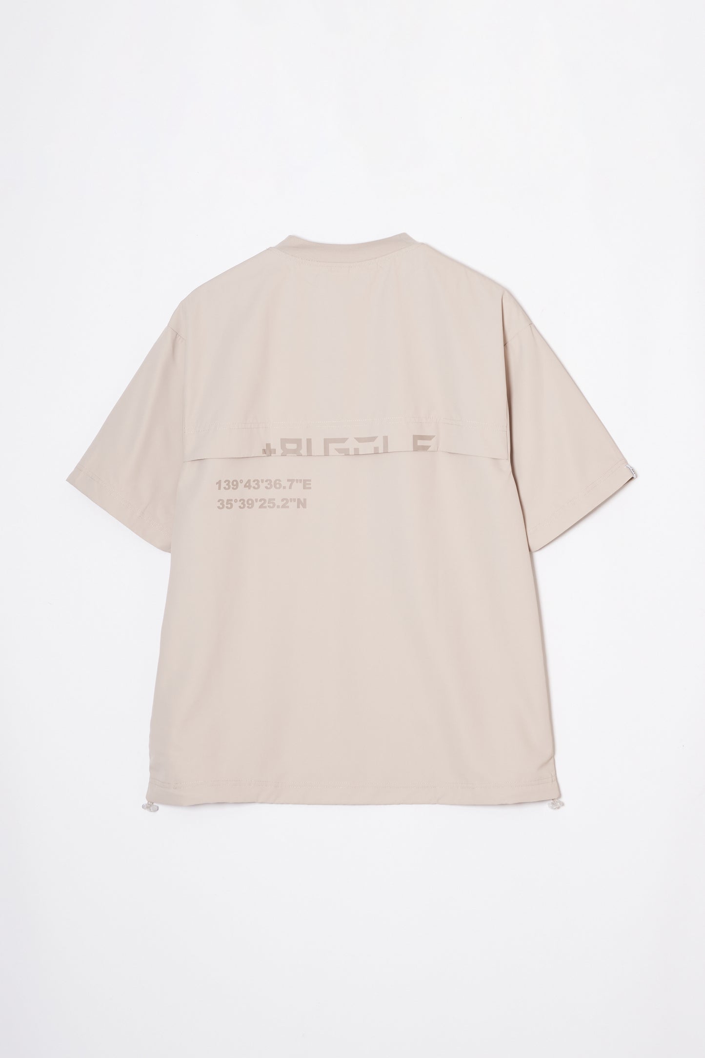 Mock Neck Dry T-shirt  (Mud Khaki)