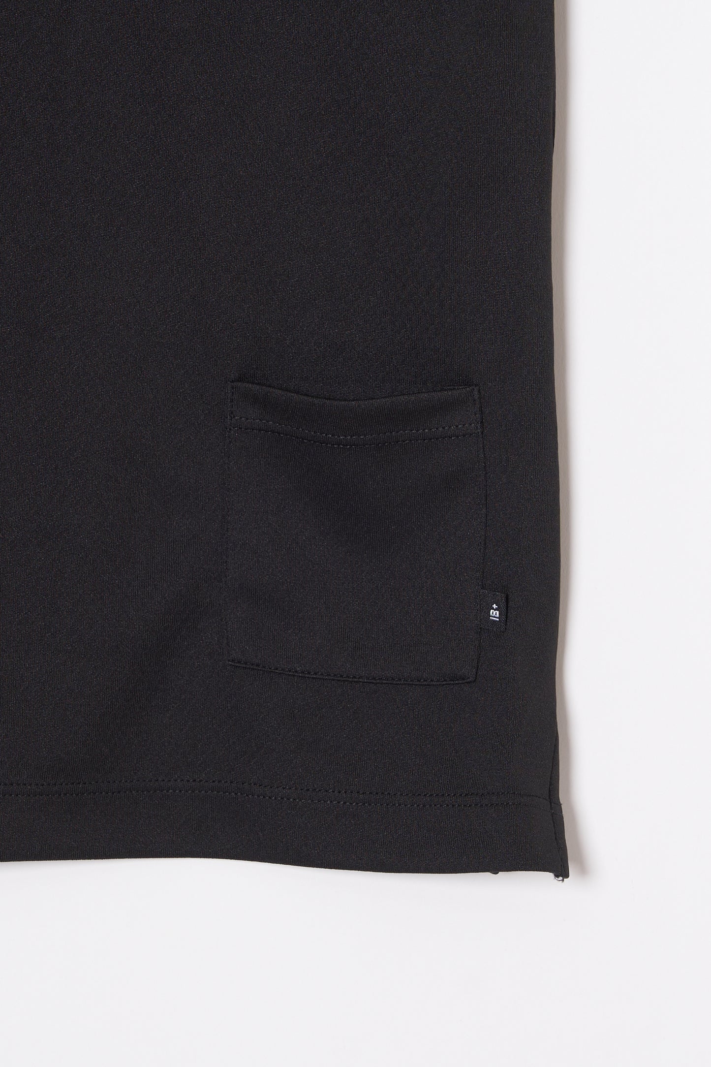 Mock Neck Cool Dry T-Shirt (Dark Black)