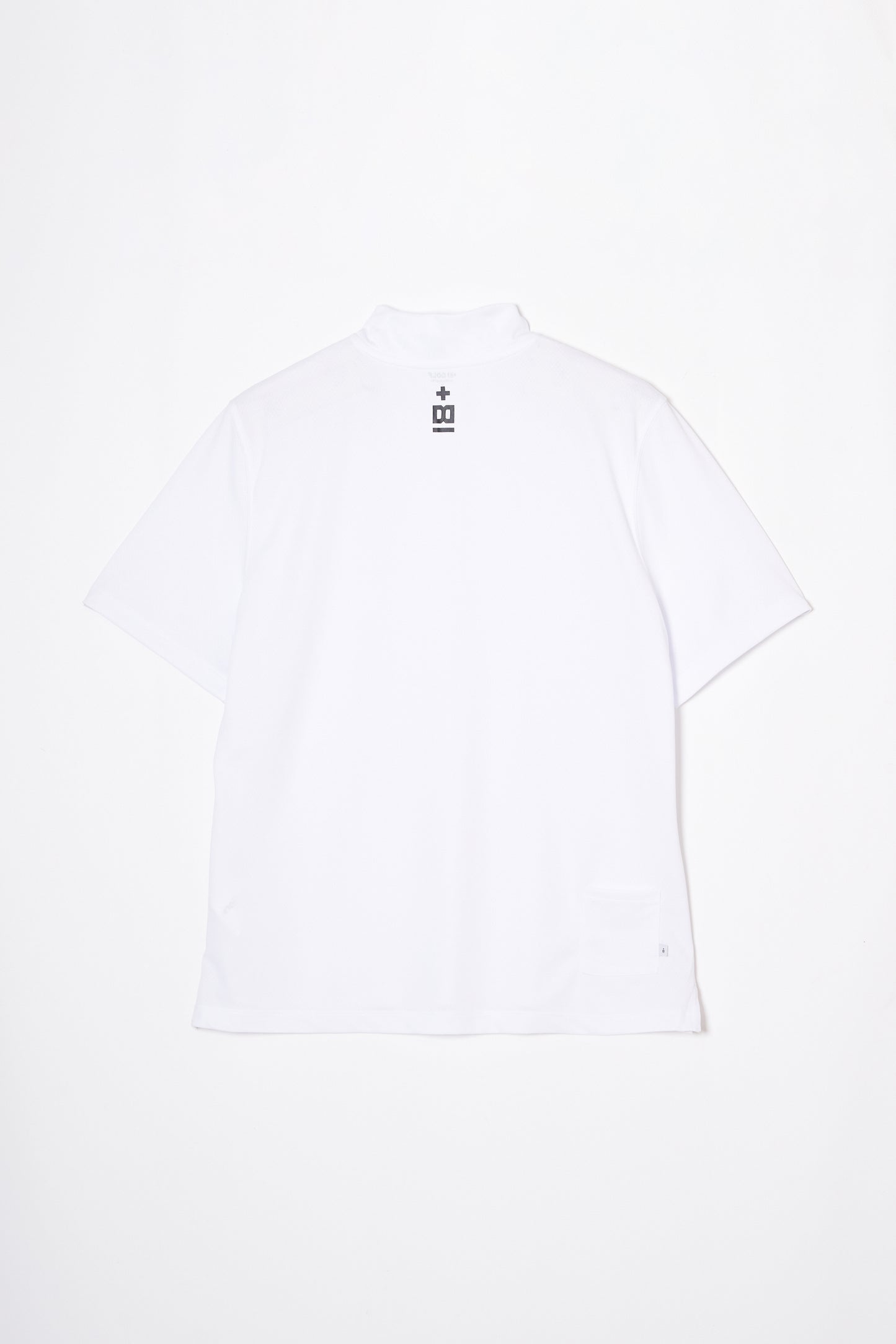 Mock Neck Cool Dry T-Shirt (Pure White)