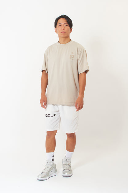 Mock Neck Dry T-shirt  (Mud Khaki)