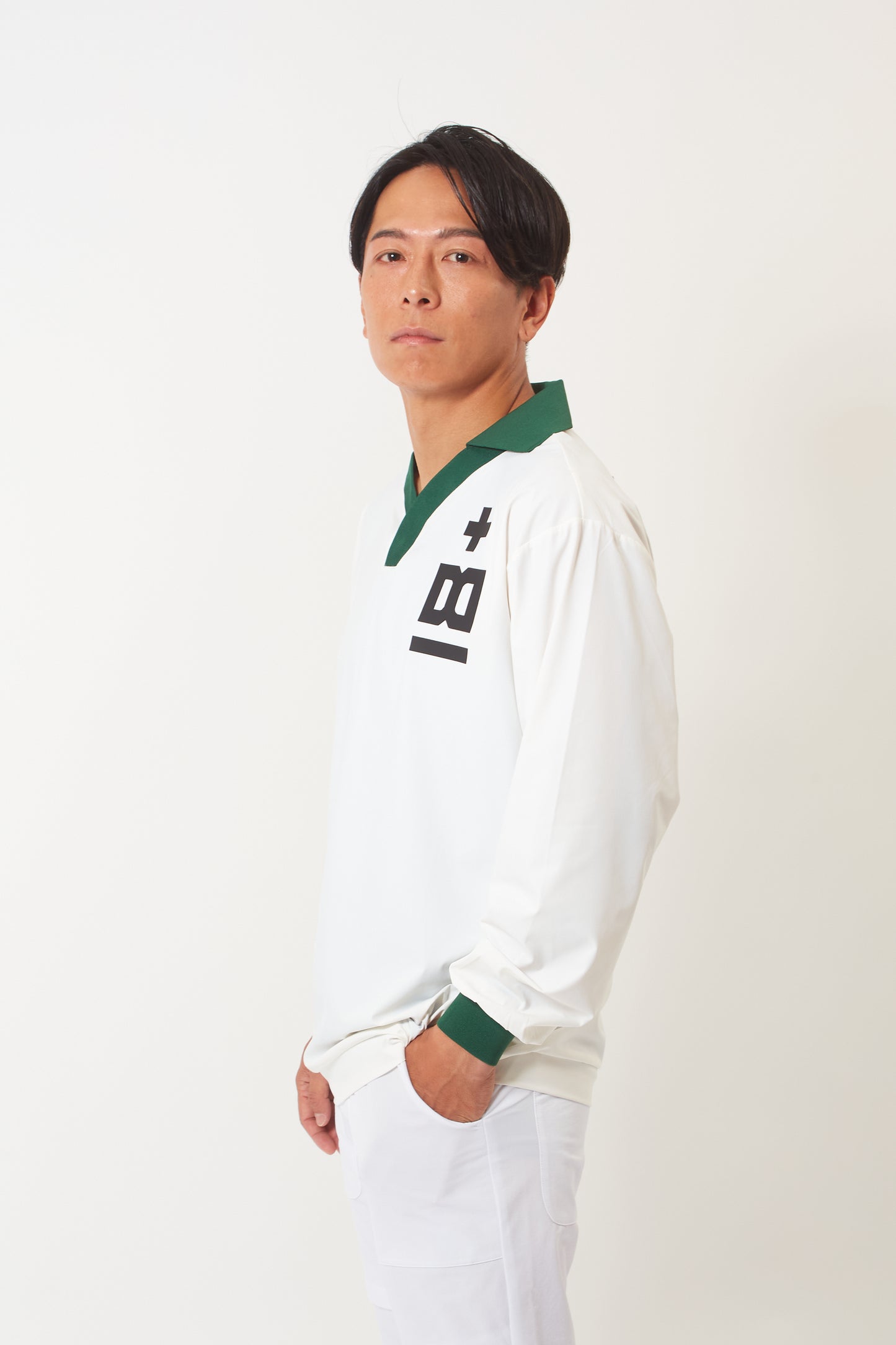 Long Sleeve-T (Polar White / Shiba Green)