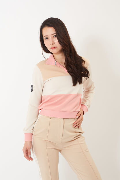 Astro-crew Sweatshirt (Jupiter Khaki / Candy Pink )