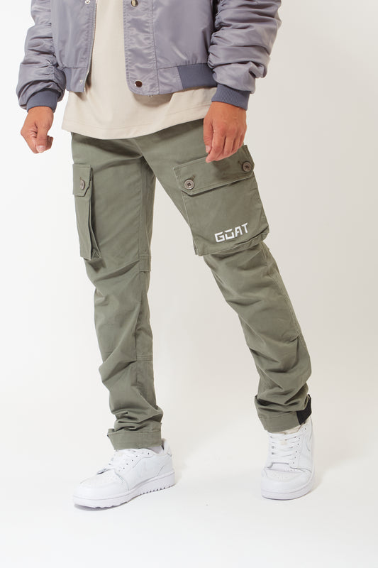 Soft Stretch Street Pants (Olive Green)