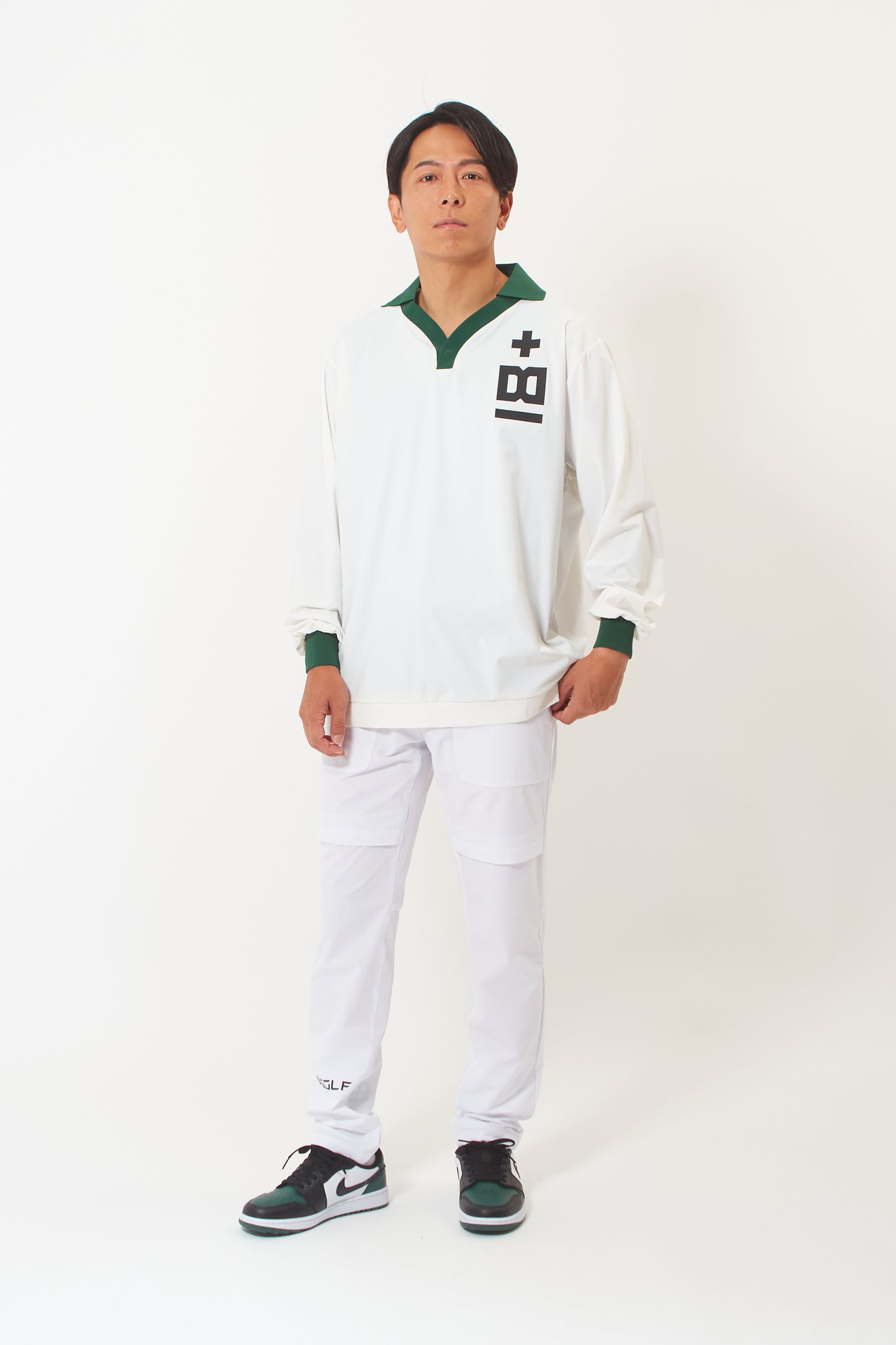 Long Sleeve-T (Polar White / Shiba Green)