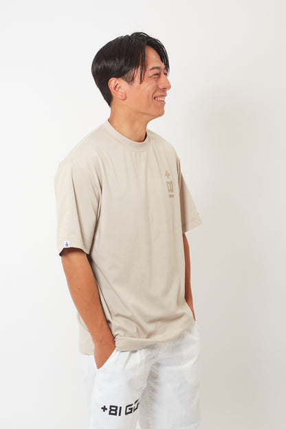 Mock Neck Dry T-shirt  (Mud Khaki)