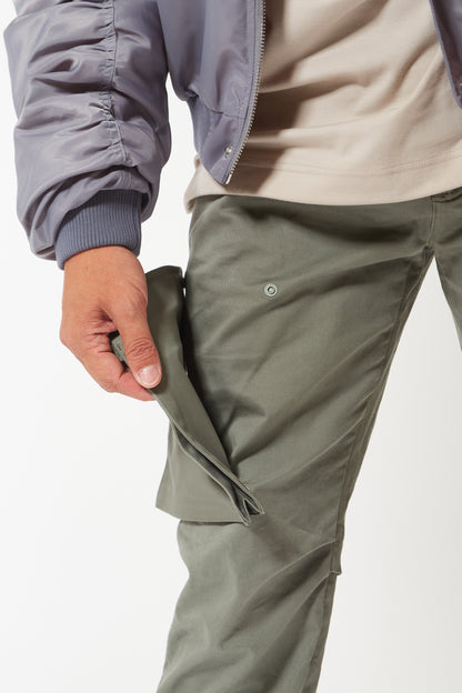 Soft Stretch Street Pants (Olive Green)