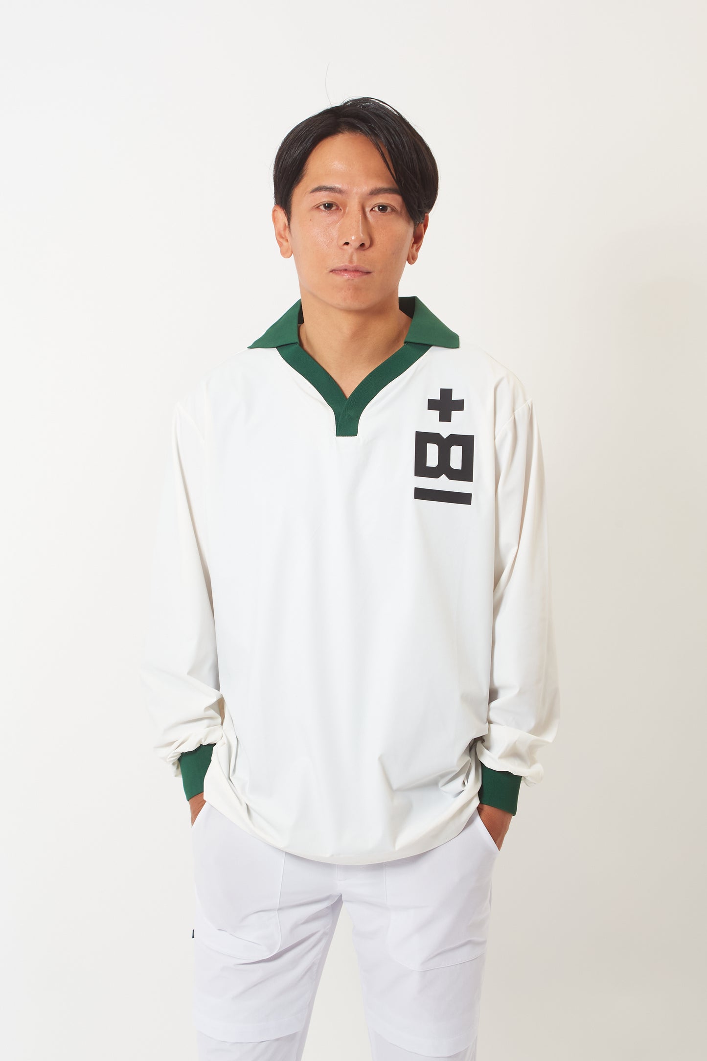 Long Sleeve-T (Polar White / Shiba Green)