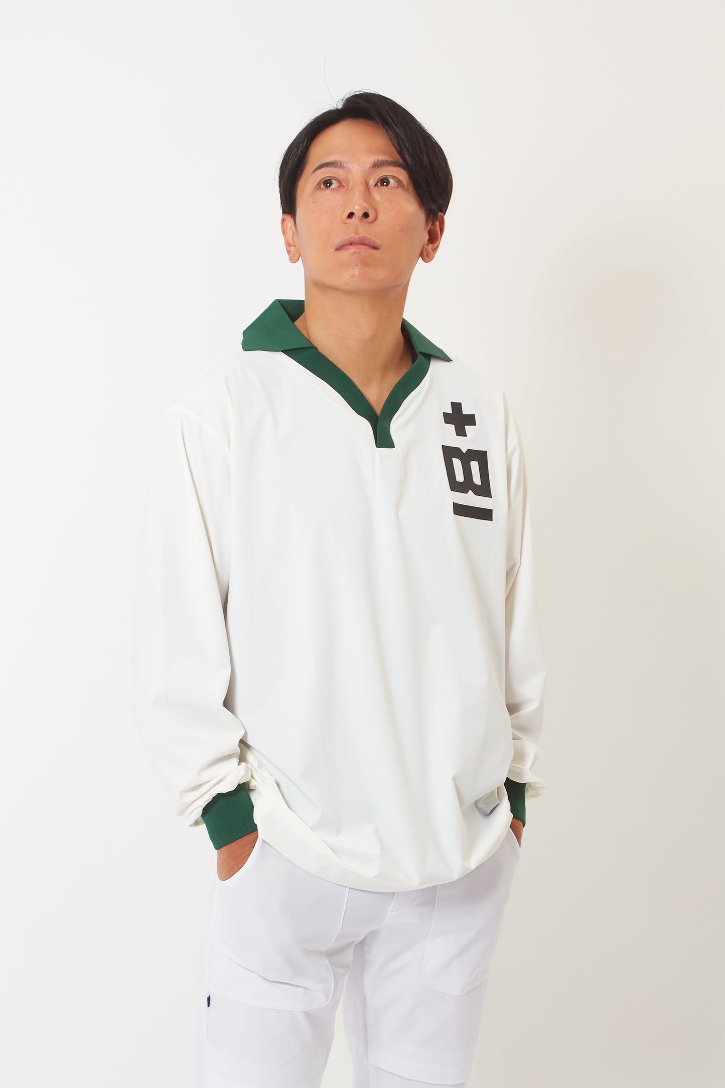 Long Sleeve-T (Polar White / Shiba Green)