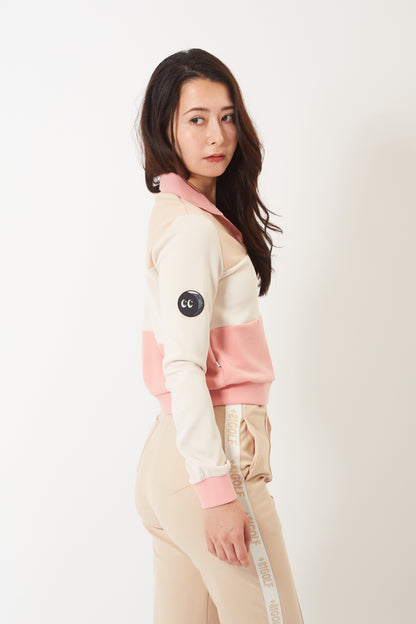 Astro-crew Sweatshirt (Jupiter Khaki / Candy Pink )