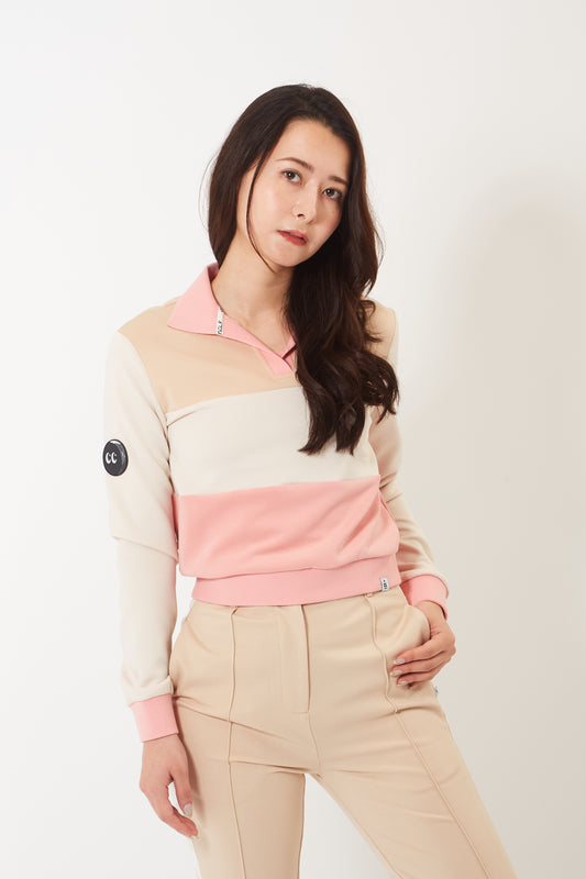 Astro-crew Sweatshirt (Jupiter Khaki / Candy Pink )