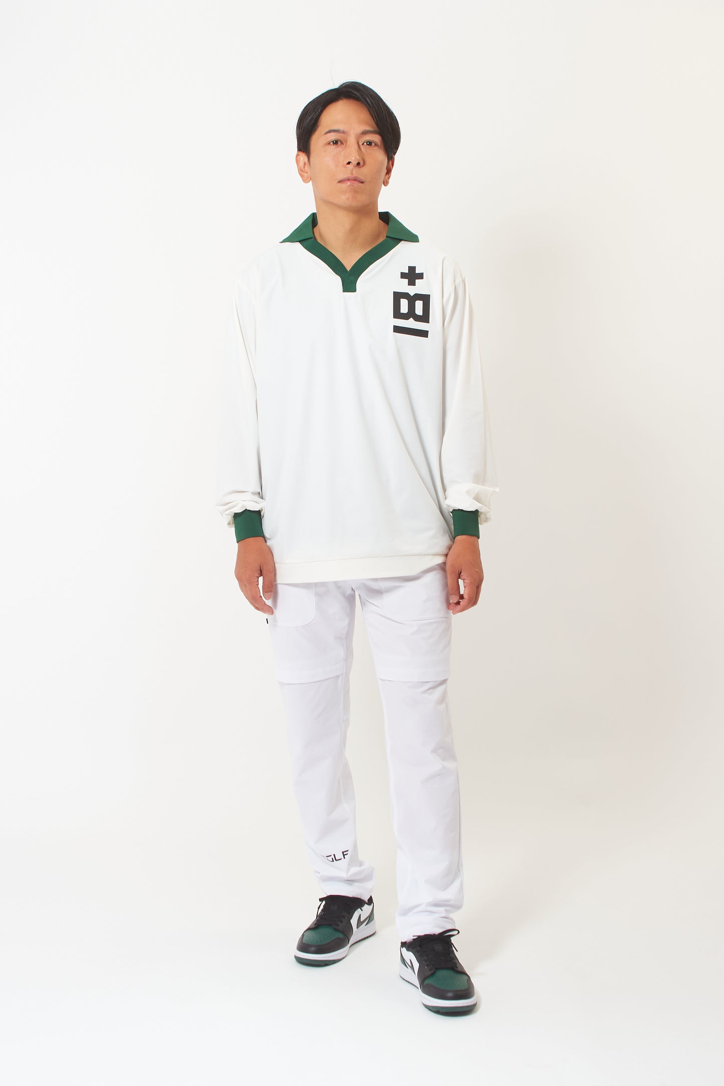 Long Sleeve-T (Polar White / Shiba Green)