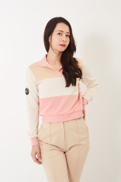 Astro-crew Sweatshirt (Jupiter Khaki / Candy Pink )